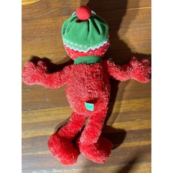 Gund 2008 Sesame Street 22" Elmo Hat Scarf Holiday Stuffed Animal Plush - Picture 3 of 7